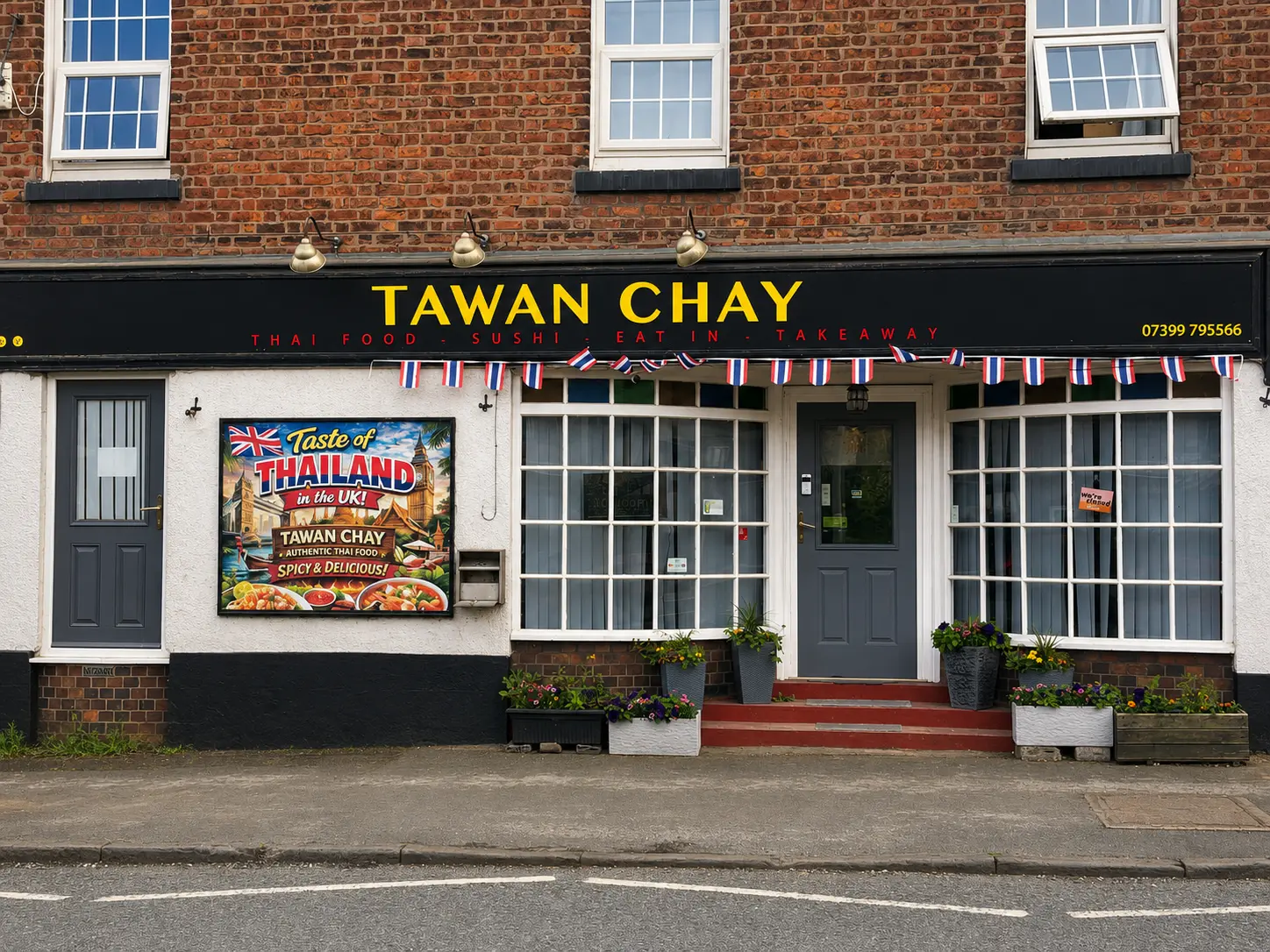Tawan Chay Thai restaurant exterior on High Street, Weaverham